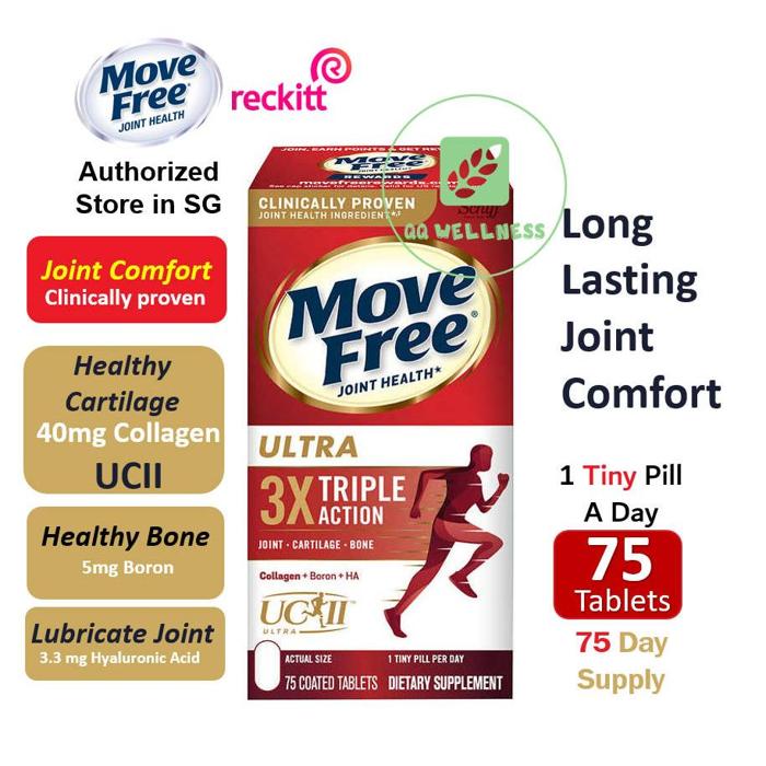 Move Free Ultra Triple Action, Coated Tablets - 75 tablets