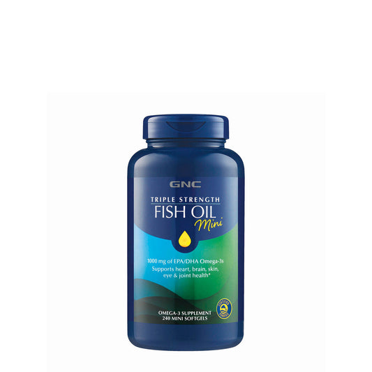 GNC Triple Strength Fish Oil Mini 240 Softgels