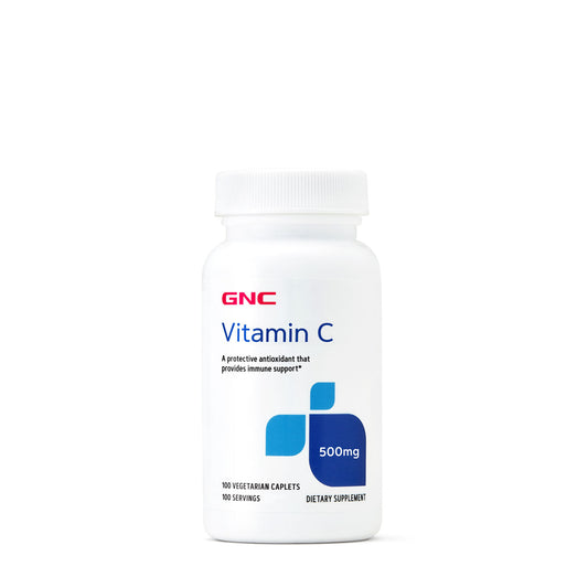 GNC Vitamin C 500 Mg 100 Vegetarian Caplets