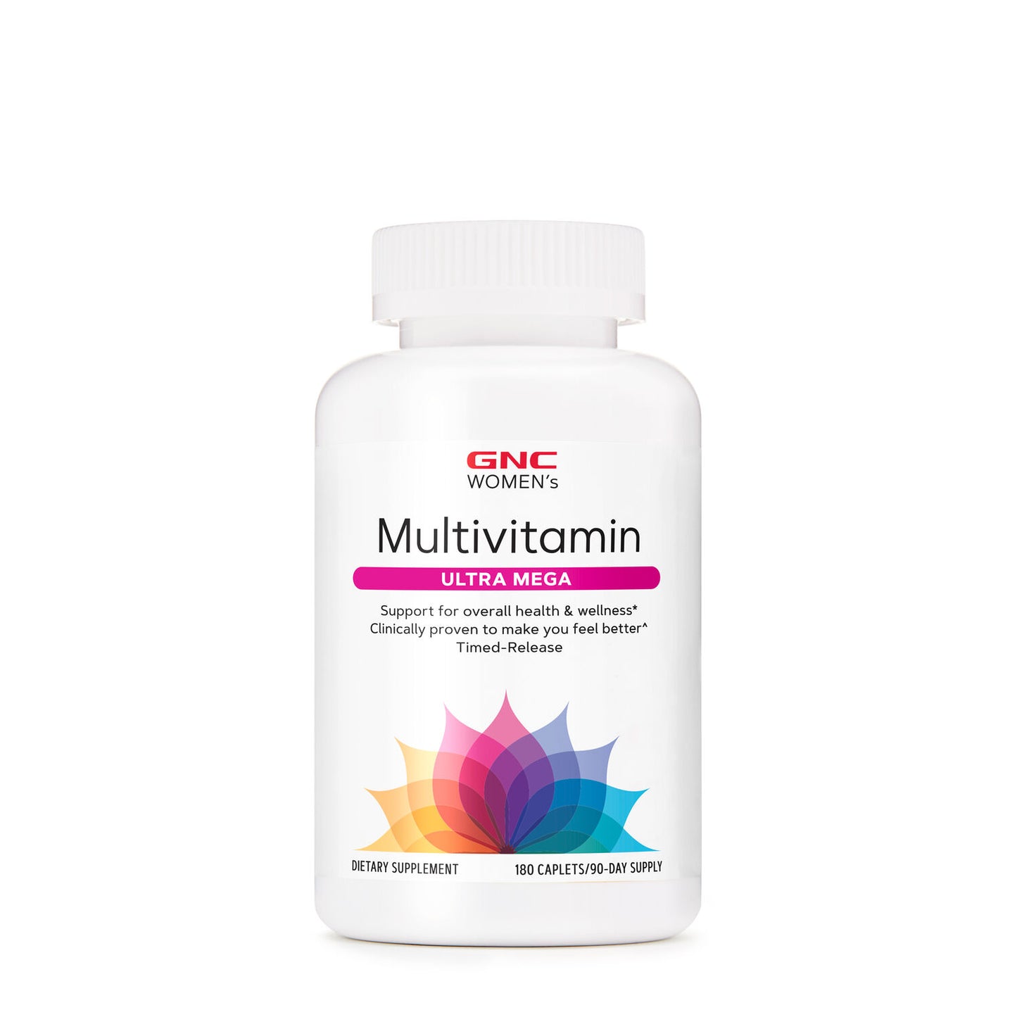 GNC Ultra Mega Women's Multivitamin 180 Time-release Caplets