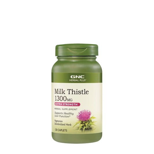 GNC Herbal Plus Milk Thistle 1300 Mg 120 Caplets