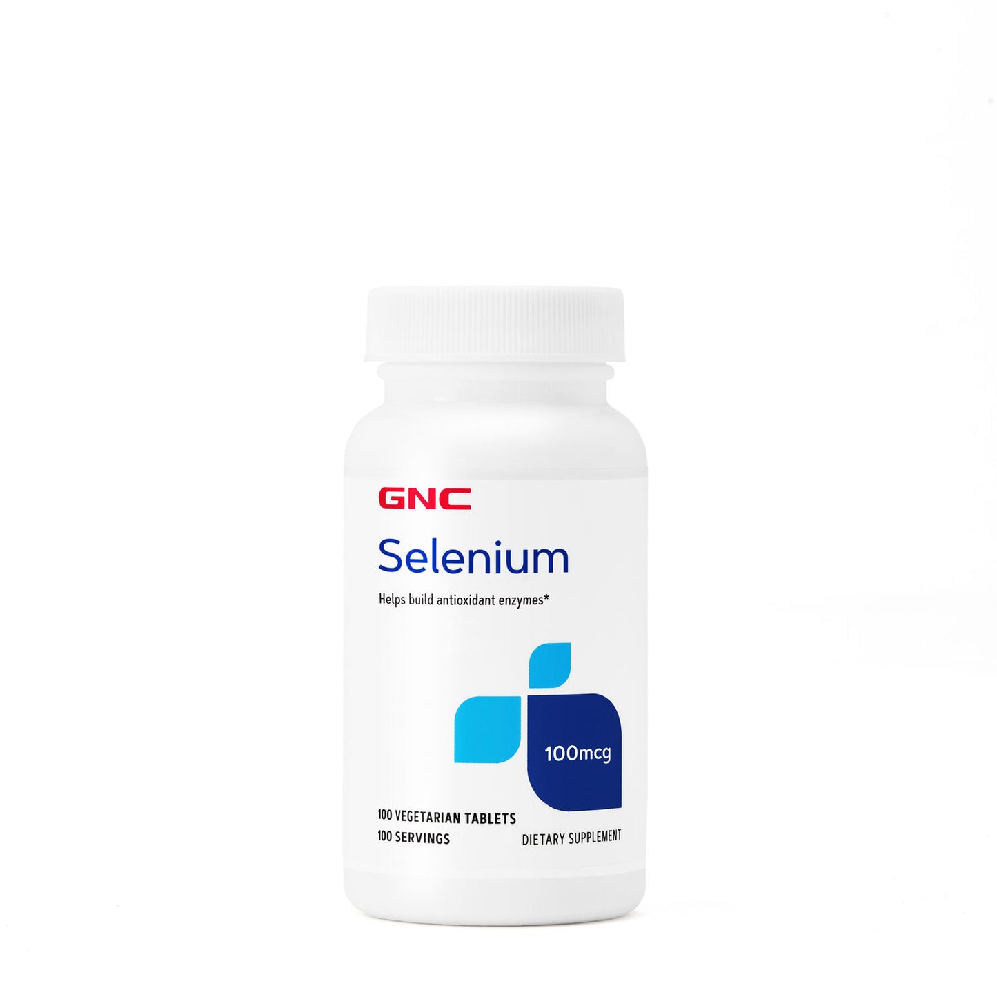 GNC Selenium 100 mcg 100 Vegetarian Tablets for Thyroid, Heart, Prostate Health