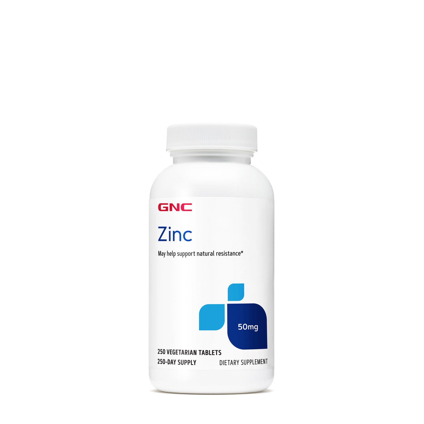 GNC Zinc 50 Mg 250 Vegetarian Tablets