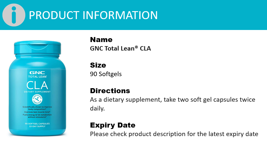 GNC Total Lean CLA 90 Softgels