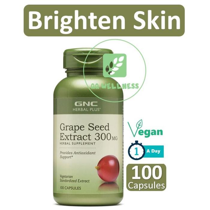 GNC Herbal Plus Grape Seed Extract 300 Mg 100 Capsules