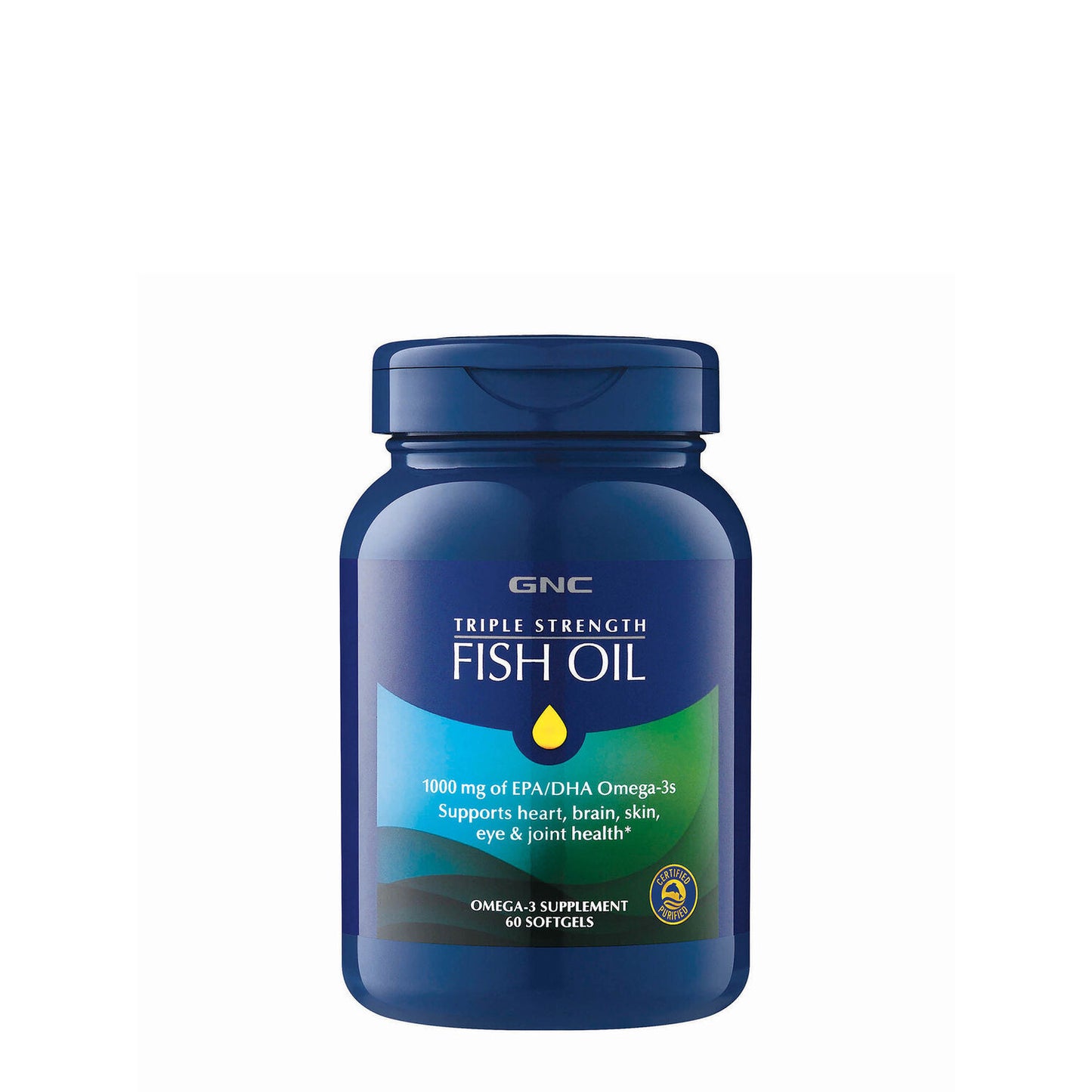 GNC Triple Strength Fish Oil 60 Softgels