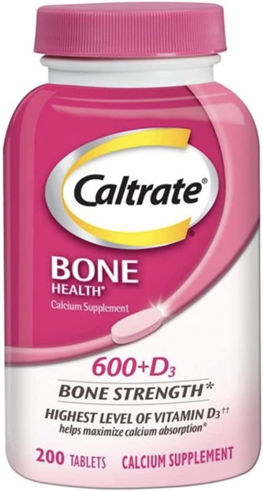 Caltrate Bone Health 600mg Calcium + Vitamin D3 200 Tablets [US Version]