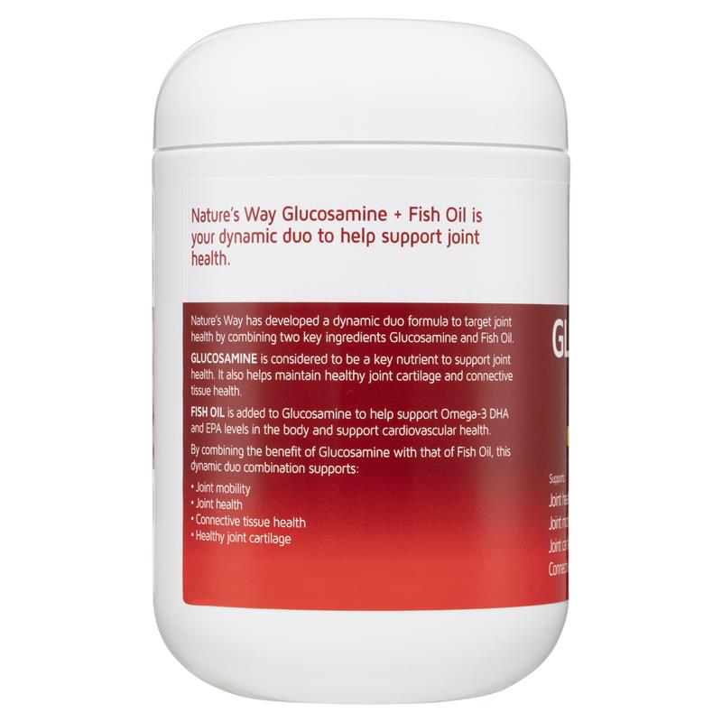 NATURE'S WAY Glucosamine + Fish Oil 200 Soft Capsules🚀 Joint mobility cartilage inflammation relief