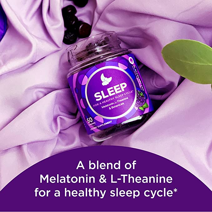 OLLY Restful Sleep 50 Gummies with Melatonin & L-theanine Chamomile, Occasional Sleep Support