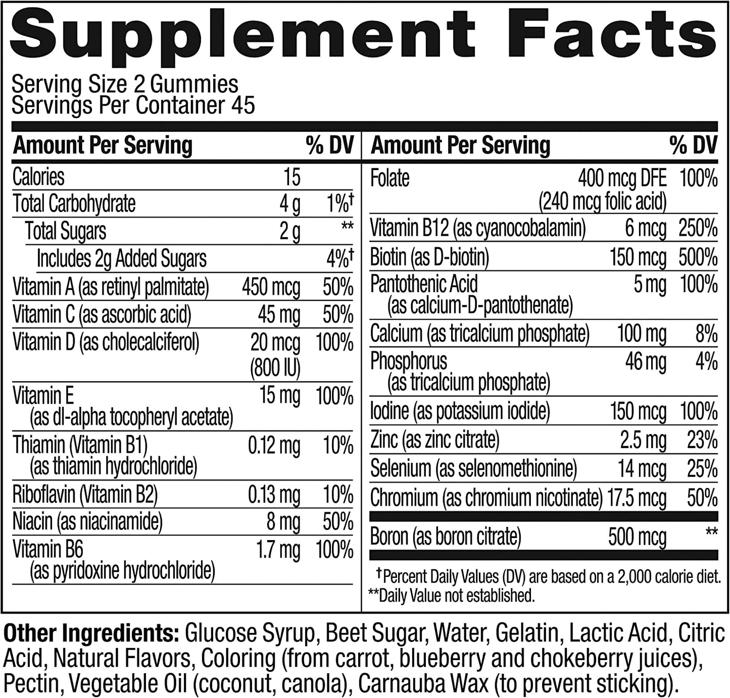 OLLY Women's Multivitamin 90 Gummies Overall Health and Immune Support Vitamins Biotin, Folic Acid